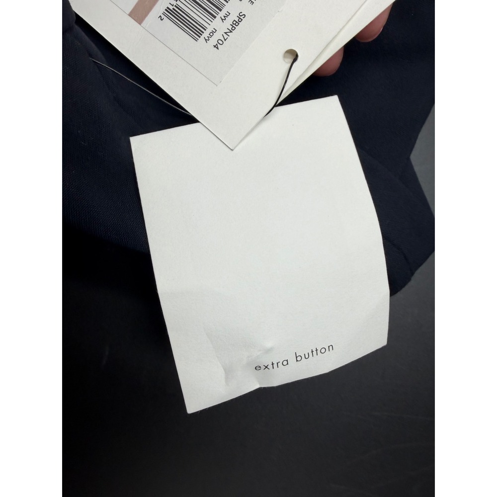Calvin Klein Navy Black Classic Fit Dress Pants 12P SPBPN704 NWT - Picture 7 of 8